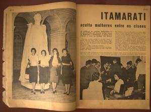 Thereza Quintella, à época fazendo o curso de admissão à carreira de diplomata, é uma das destaques da reportagem da revista Lady intitulada 